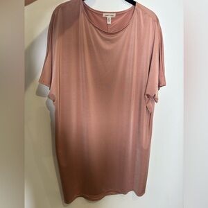 Blush Silky T-Shirt Dress